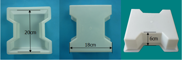 工字磚塑料模盒